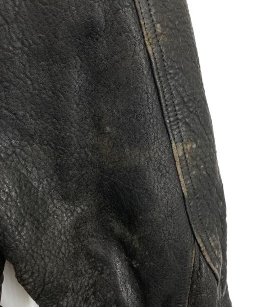 B-12 FORCE CLOTHING（B-12フォースクロージング）B-12 FORCE CLOTHING (B-12フォースクロージング) レザージャケット ブラック サイズ:Sの古着・服飾アイテム
