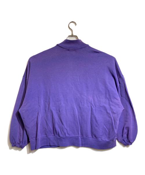 WILLY CHAVARRIA（ウィリーチャバリア）WILLY CHAVARRIA (ウィリーチャバリア) BOMBER MOCK NECK パープル サイズ:Mの古着・服飾アイテム