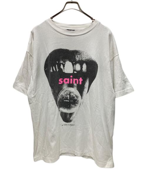 SAINT MICHAEL（セントマイケル）SAINT MICHAEL (セントマイケル) T-SHIRT DRAG ホワイト サイズ:XLの古着・服飾アイテム