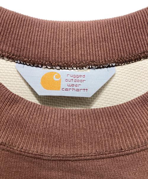 CarHartt（カーハート）CarHartt (カーハート) ワンポイントロゴ刺繍スウェット ブラウン サイズ:不明の古着・服飾アイテム