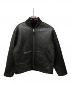 stussyステューシー）の古着「SHEARLING REVERSIBLE BOMBER」｜ブラック