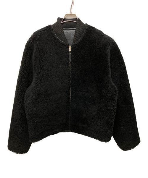 stussy（ステューシー）stussy (ステューシー) SHEARLING REVERSIBLE BOMBER ブラック サイズ:Lの古着・服飾アイテム
