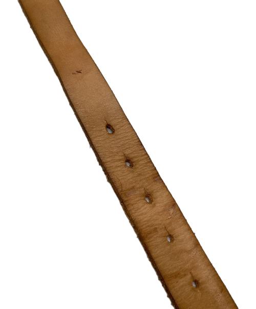 HUMAN MADE（ヒューマンメイド）HUMAN MADE (ヒューマンメイド) HEART LEATHER BELT ブラウンの古着・服飾アイテム