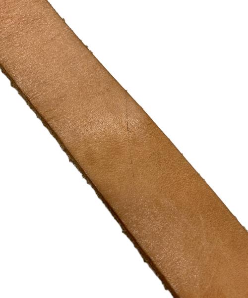 HUMAN MADE（ヒューマンメイド）HUMAN MADE (ヒューマンメイド) HEART LEATHER BELT ブラウンの古着・服飾アイテム