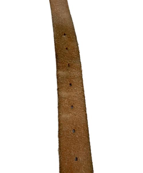 HUMAN MADE（ヒューマンメイド）HUMAN MADE (ヒューマンメイド) HEART LEATHER BELT ブラウンの古着・服飾アイテム