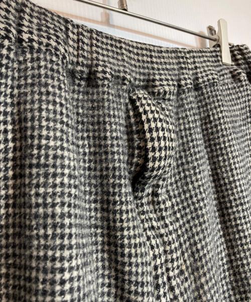 BLACK COMME des GARCONS（ブラックコムデギャルソン）BLACK COMME des GARCONS (コムデギャルソン) 千鳥柄ウールナイロンパンツ グレー サイズ:XLの古着・服飾アイテム