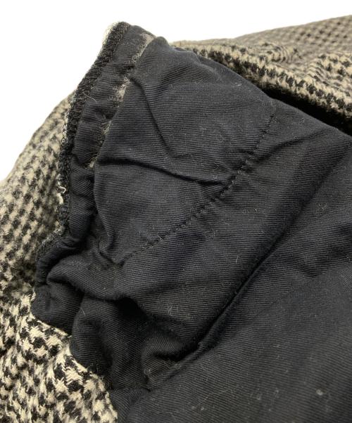 BLACK COMME des GARCONS（ブラックコムデギャルソン）BLACK COMME des GARCONS (コムデギャルソン) 千鳥柄ウールナイロンパンツ グレー サイズ:XLの古着・服飾アイテム