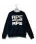 A BATHING APE (ア ベイシング エイプ) ダブルフェイスカットソー ブラック×オレンジ サイズ:表示がないため不明：13000円