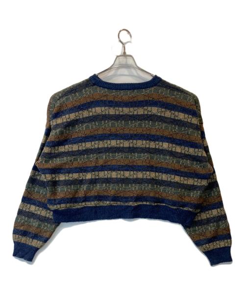 TOWN CRAFT（タウンクラフト）TOWN CRAFT (タウンクラフト) 00’Sクロップドニット ネイビー サイズ:XXLの古着・服飾アイテム