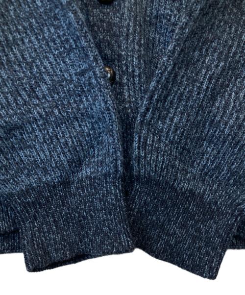 TOWN CRAFT（タウンクラフト）TOWN CRAFT (タウンクラフト) 00’S胡桃釦カーディガン ブルー サイズ:Lの古着・服飾アイテム