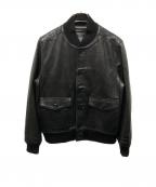 Eddie Bauerエディーバウアー）の古着「A-1型シープスキンジャケット」｜ブラック