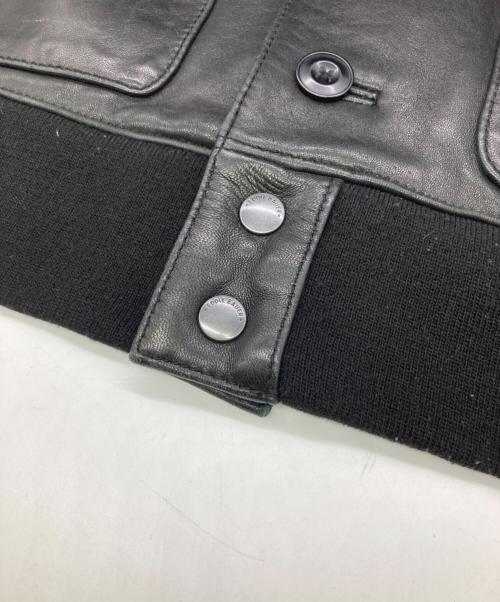 Eddie Bauer（エディーバウアー）Eddie Bauer (エディーバウアー) A-1型シープスキンジャケット ブラック サイズ:Mの古着・服飾アイテム