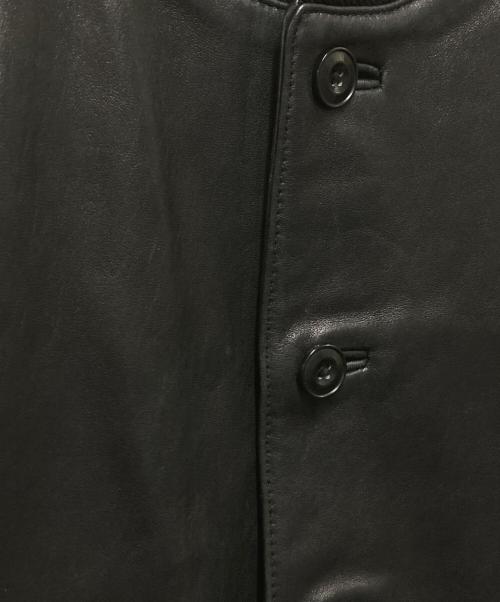 Eddie Bauer（エディーバウアー）Eddie Bauer (エディーバウアー) A-1型シープスキンジャケット ブラック サイズ:Mの古着・服飾アイテム