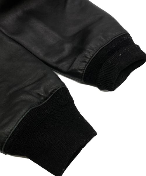 Eddie Bauer（エディーバウアー）Eddie Bauer (エディーバウアー) A-1型シープスキンジャケット ブラック サイズ:Mの古着・服飾アイテム