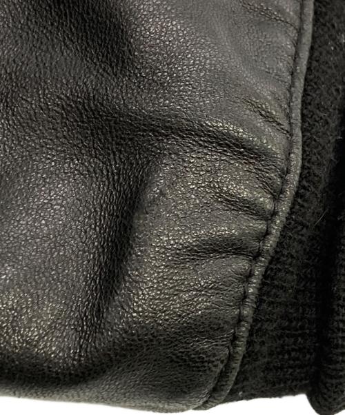 Eddie Bauer（エディーバウアー）Eddie Bauer (エディーバウアー) A-1型シープスキンジャケット ブラック サイズ:Mの古着・服飾アイテム