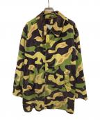 チェコ軍チェコグン）の古着「60’Sサラマンダーカモフィールドコート」｜イエロー×グリーン
