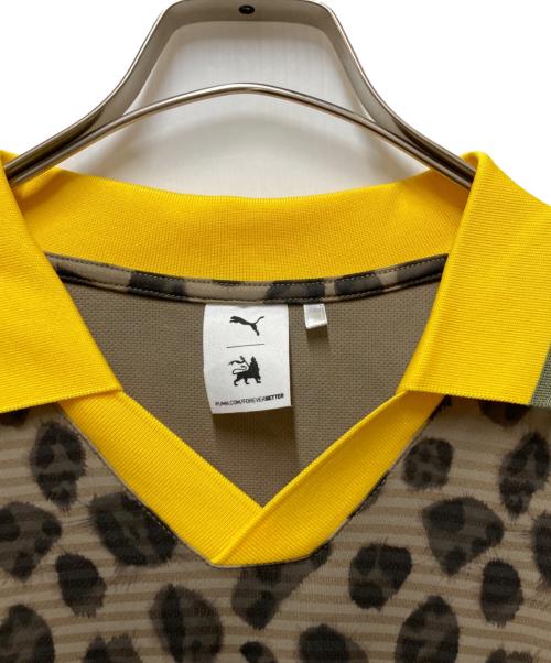 PUMA（プーマ）PUMA (プーマ) SASQUATCHfabrix. (サスクワッチファブリックス) アニマルパターンゲームシャツ ブラウン サイズ:Lの古着・服飾アイテム
