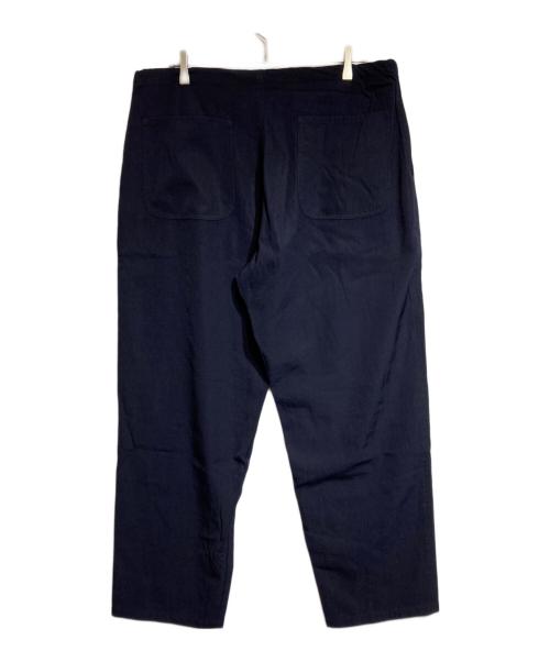COMOLI（コモリ）COMOLI (コモリ) ウールギャバ ドローストリング パンツ ネイビー サイズ:2の古着・服飾アイテム