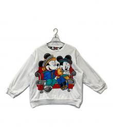 DISNEY（ディズニー）の古着「ダブルフェイススウェット」｜ホワイト