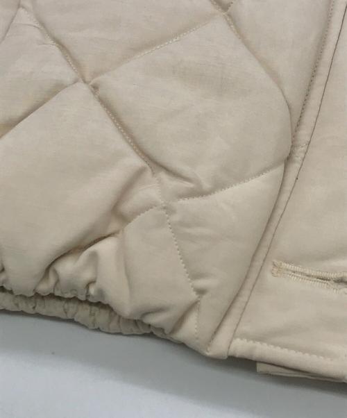 epine（エピヌ）epine (エピヌ) fur ribbon quilting short downcoat アイボリー サイズ:-の古着・服飾アイテム