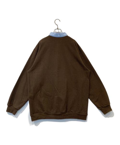 UNFOLLOW（アンフォロー）UNFOLLOW (アンフォロー) dry cotton rugby shirt ドライ コットン ラグビー シャツ 25070684000410 ブラウン サイズ:3の古着・服飾アイテム