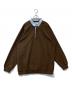 UNFOLLOW（アンフォロー）の古着「dry cotton rugby shirt ドライ コットン ラグビー シャツ 25070684000410」｜ブラウン
