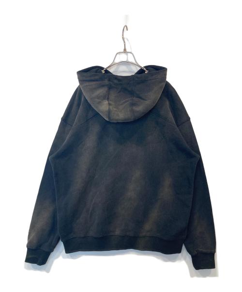 ANTIMID（アンチミッド）ANTIMID (アンチミッド) エイジングデザインパーカー ブラック サイズ:Sの古着・服飾アイテム