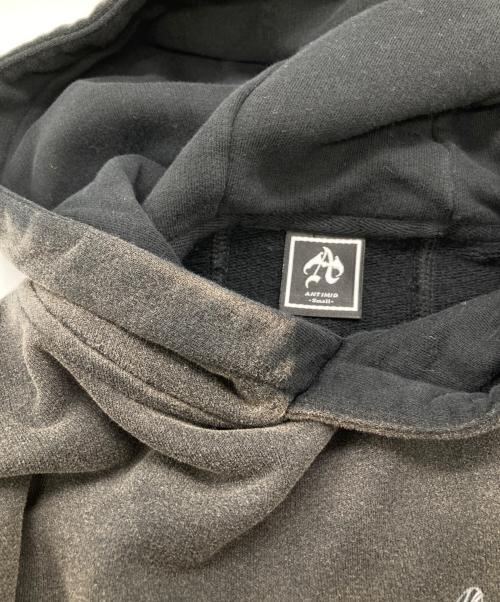 ANTIMID（アンチミッド）ANTIMID (アンチミッド) エイジングデザインパーカー ブラック サイズ:Sの古着・服飾アイテム