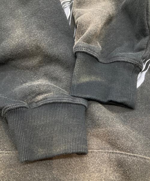 ANTIMID（アンチミッド）ANTIMID (アンチミッド) エイジングデザインパーカー ブラック サイズ:Sの古着・服飾アイテム