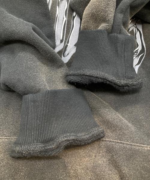 ANTIMID（アンチミッド）ANTIMID (アンチミッド) エイジングデザインパーカー ブラック サイズ:Sの古着・服飾アイテム