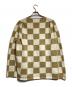 COMME des GARCONS HOMME DEUX (コムデギャルソン オム ドゥ) ブロックパターンニット ベージュ×ブラウン サイズ:L：17000円
