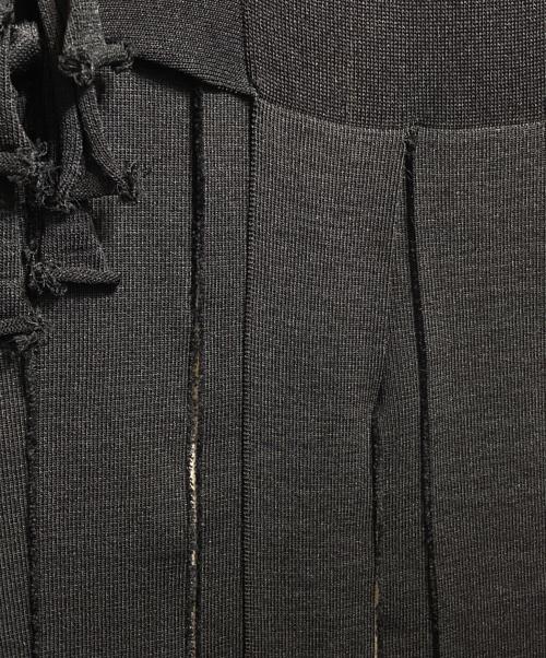 TOGA ARCHIVES（トーガアーカイブス）TOGA ARCHIVES (トーガアーカイブス) Fringe knit dress ノースリーブワンピース ブラック サイズ:Sの古着・服飾アイテム