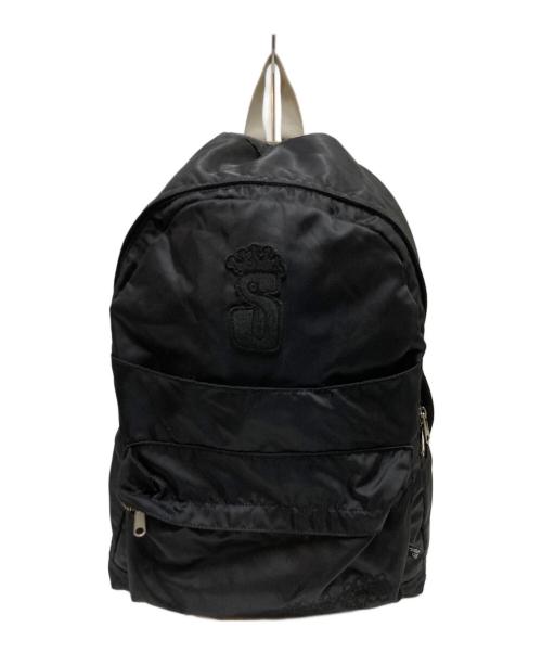 stussy（ステューシー）stussy (ステューシー) ワッペンリュック ブラックの古着・服飾アイテム