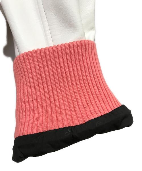 A FEW GOOD KIDS（アフューグッドキッズ）A FEW GOOD KIDS (アフューグッドキッズ) AFGK BOWLING STADIUM JACKET ピンク×ホワイト サイズ:Ⅼの古着・服飾アイテム