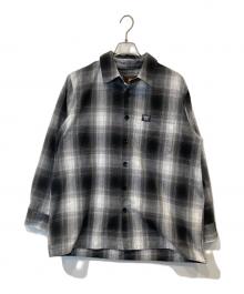 FB COUNTY（エフビーカウンティー）の古着「オンブレチェックシャツ」｜ブラック