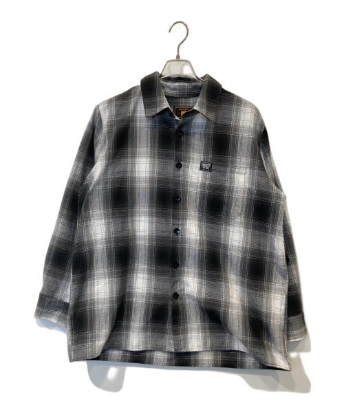 FB COUNTY（エフビーカウンティー）FB COUNTY (エフビーカウンティー) オンブレチェックシャツ ブラック サイズ:Mの古着・服飾アイテム