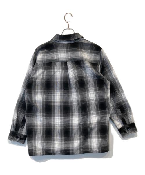 FB COUNTY（エフビーカウンティー）FB COUNTY (エフビーカウンティー) オンブレチェックシャツ ブラック サイズ:Mの古着・服飾アイテム
