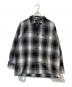 FB COUNTY（エフビーカウンティー）の古着「オンブレチェックシャツ」｜ブラック