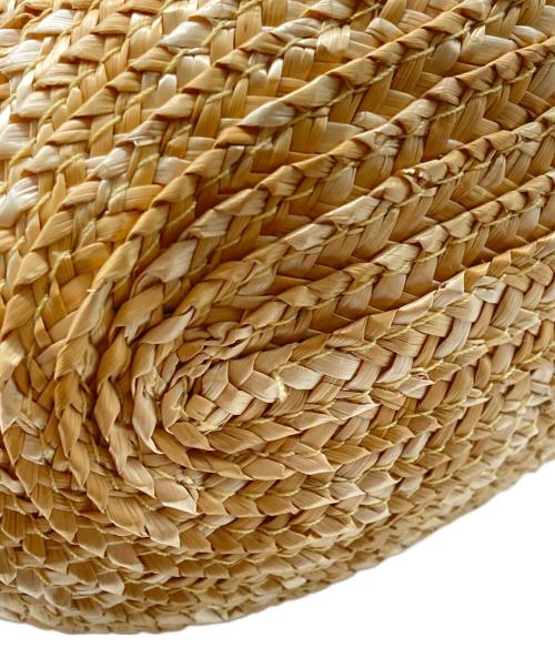 CAROLINA SANTO DOMINGO（カロリーナ・サント・ドミンゴ）CAROLINA SANTO DOMINGO (カロリーナ・サント・ドミンゴ) Amphora Straw and Leather Bag ベージュの古着・服飾アイテム