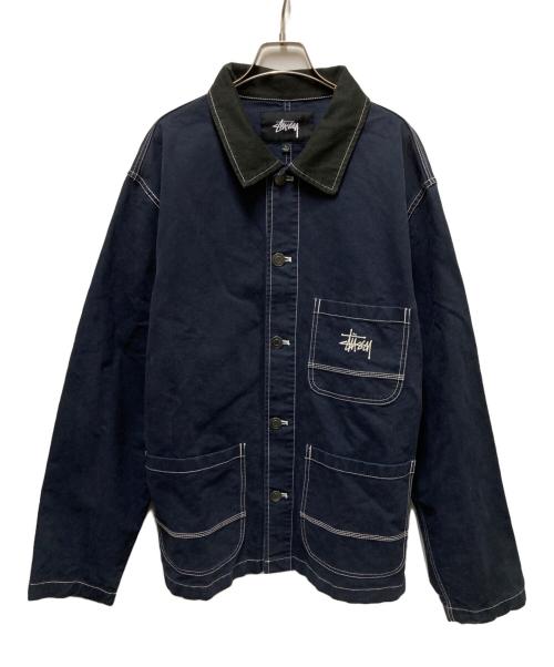 stussy（ステューシー）stussy (ステューシー) Brushed Moleskin Chore ネイビー サイズ:Lの古着・服飾アイテム