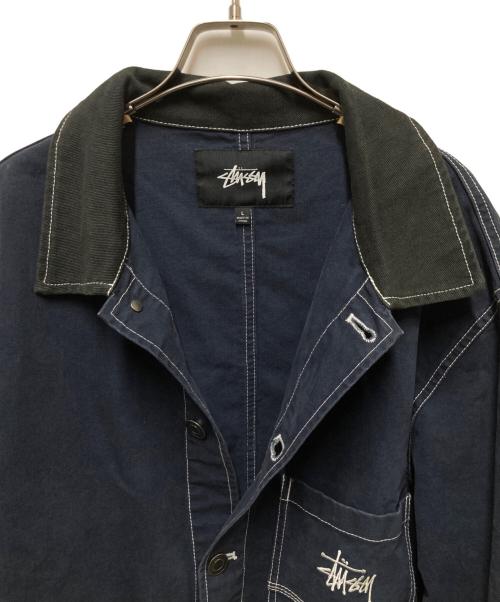 stussy（ステューシー）stussy (ステューシー) Brushed Moleskin Chore ネイビー サイズ:Lの古着・服飾アイテム