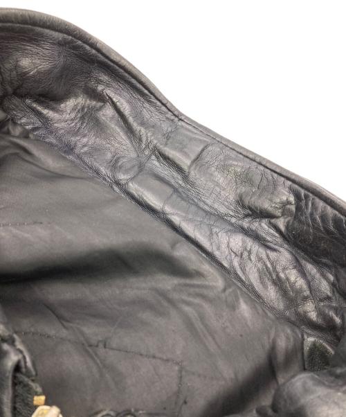 USED（ユーズド）USED (ユーズド) パイロットレザージャケット ブラック サイズ:-の古着・服飾アイテム