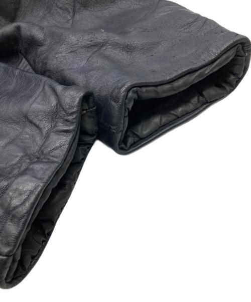USED（ユーズド）USED (ユーズド) パイロットレザージャケット ブラック サイズ:-の古着・服飾アイテム