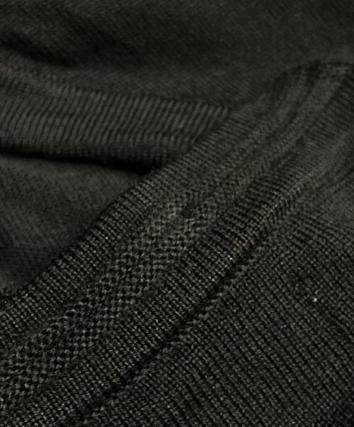 STONE ISLAND（ストーンアイランド）STONE ISLAND (ストーンアイランド) ロゴパッチニットカーディガン ブラック サイズ:XLの古着・服飾アイテム