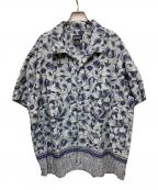 Patagoniaパタゴニア）の古着「00’Sアロハシャツ」｜グレー×ネイビー