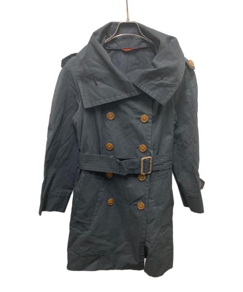 Vivienne Westwood RED LABEL（ヴィヴィアンウエストウッドレッドレーベル）Vivienne Westwood RED LABEL (ヴィヴィアンウエストウッドレッドレーベル) ショートトレンチコート ブラック サイズ:3の古着・服飾アイテム