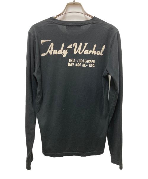 Andy Warhol by HYSTERIC GLAMOUR（アンディーウォーホルバイヒステリックグラマー）Andy Warhol by HYSTERIC GLAMOUR (アンディーウォーホルバイヒステリックグラマー) プリントカットソー ブラック サイズ:Sの古着・服飾アイテム