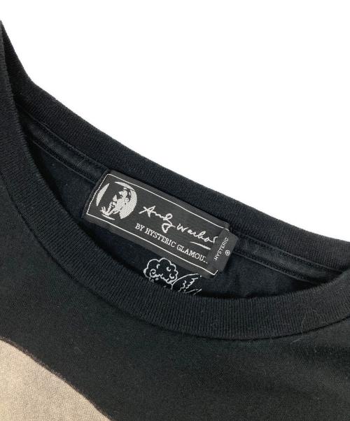 Andy Warhol by HYSTERIC GLAMOUR（アンディーウォーホルバイヒステリックグラマー）Andy Warhol by HYSTERIC GLAMOUR (アンディーウォーホルバイヒステリックグラマー) プリントカットソー ブラック サイズ:Sの古着・服飾アイテム