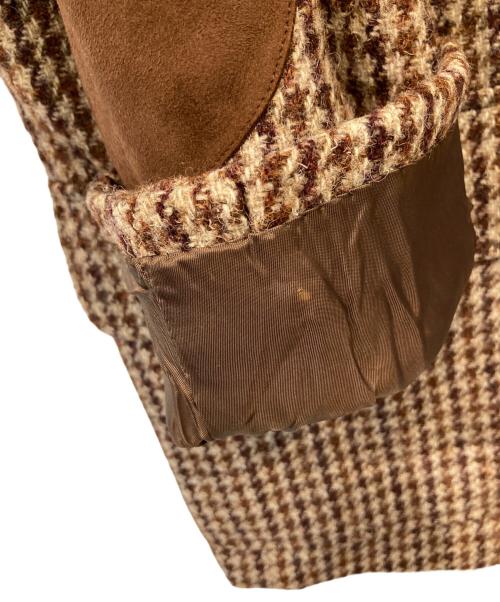 KARL HELMUT（カールヘルム）KARL HELMUT (カールヘルム) Harris Tweed (ハリスツイード) エルボーパッチジャケット ブラウン サイズ:Sの古着・服飾アイテム