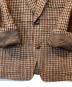 中古・古着 KARL HELMUT (カールヘルム) Harris Tweed (ハリスツイード) エルボーパッチジャケット ブラウン サイズ:S：7000円